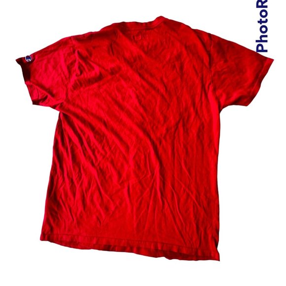 Vintage Champion Georgia Bulldogs T Shirt Large Red Short Sleeves Embroi… - Picture 10 of 12